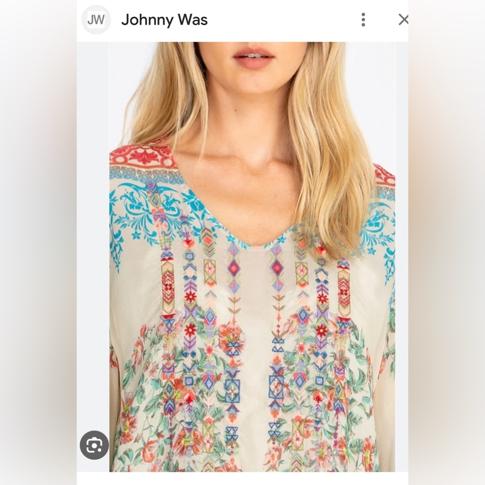 HP🎉 NWT Johnny Was Jade top XS - Picture 10 of 16